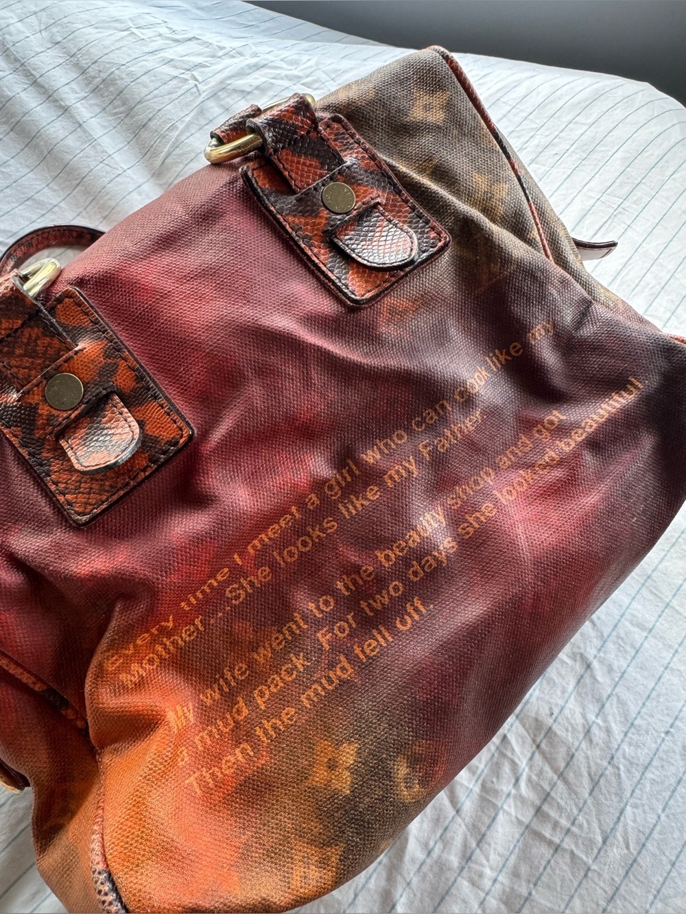 Louis Vuitton Limited Edition Richard Prince Mancrazy Jokes Bag - Picture 4 of 12